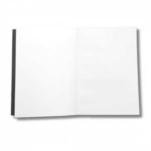 Caderno a5 Sketchbook Cosimento e abertura