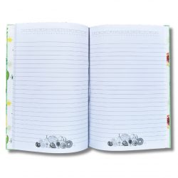 Caderno Frutas aberto