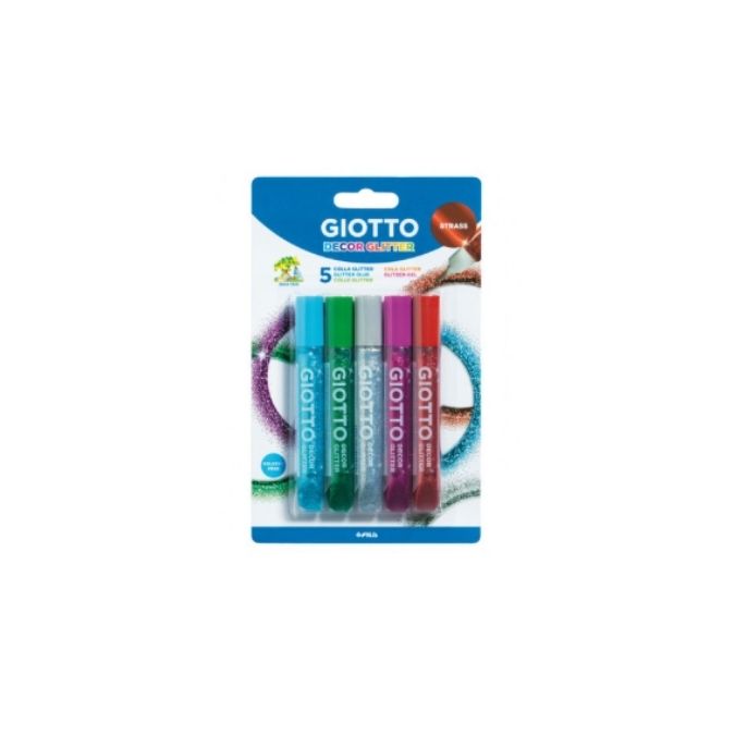 COLA GIOTTO DECOR GLITTER 5X10,5ML STRASS P