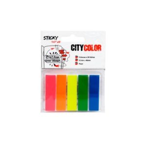 INDICE INDEX CC 5X25 ÍNDICES PET 12X45MM CORES SORTIDAS FLUOR P