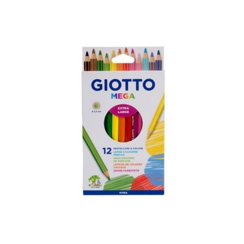LÁPIS DE COR GIOTTO MEGA XL CAIXA C/12 Ø5.5MM