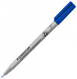 staedtler permanent lumocolor azul